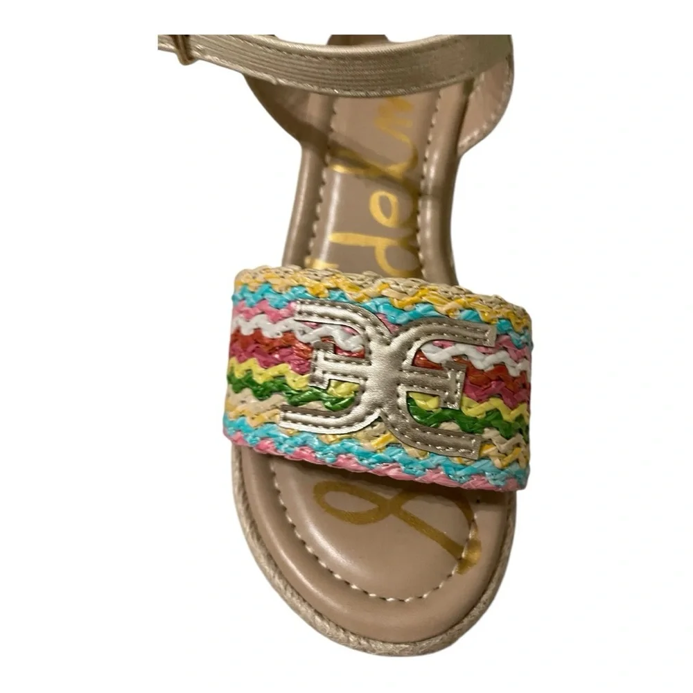 Sam Edelman Kids Lucia Band Espadrille Wedge Sandals – Multicolor – Size 2 – NWT